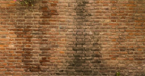 Water infiltration on the exterior wall